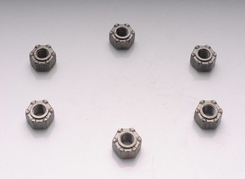 Non-standard six-point weld nuts